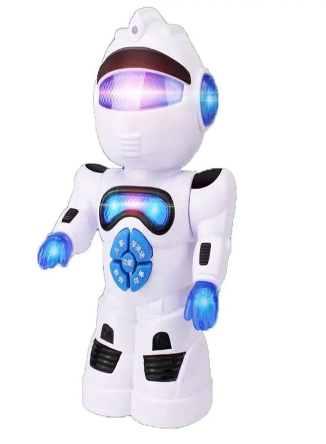 Braintastic Intelligent Smart Learning Robot, 360 Degree Dancing Toy, 3D Lights & Music with Functions Like English Learning, Storytelling, Nursery Rhymes etc for 3+yrs Kids - Image 1